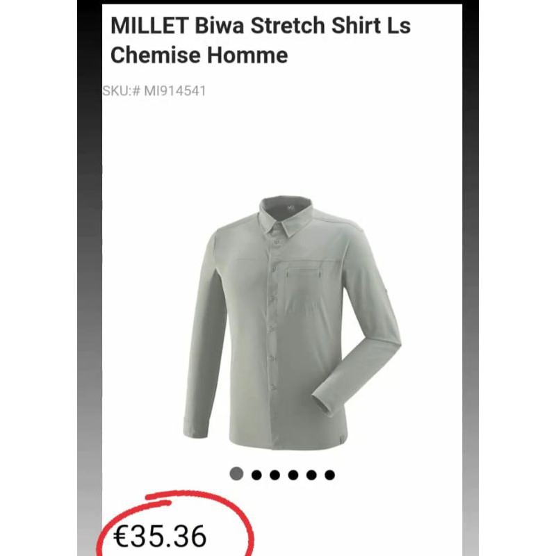 Kemeja PDL Millet Biwa Strech Chemise Homme Original out tag no kwkwk