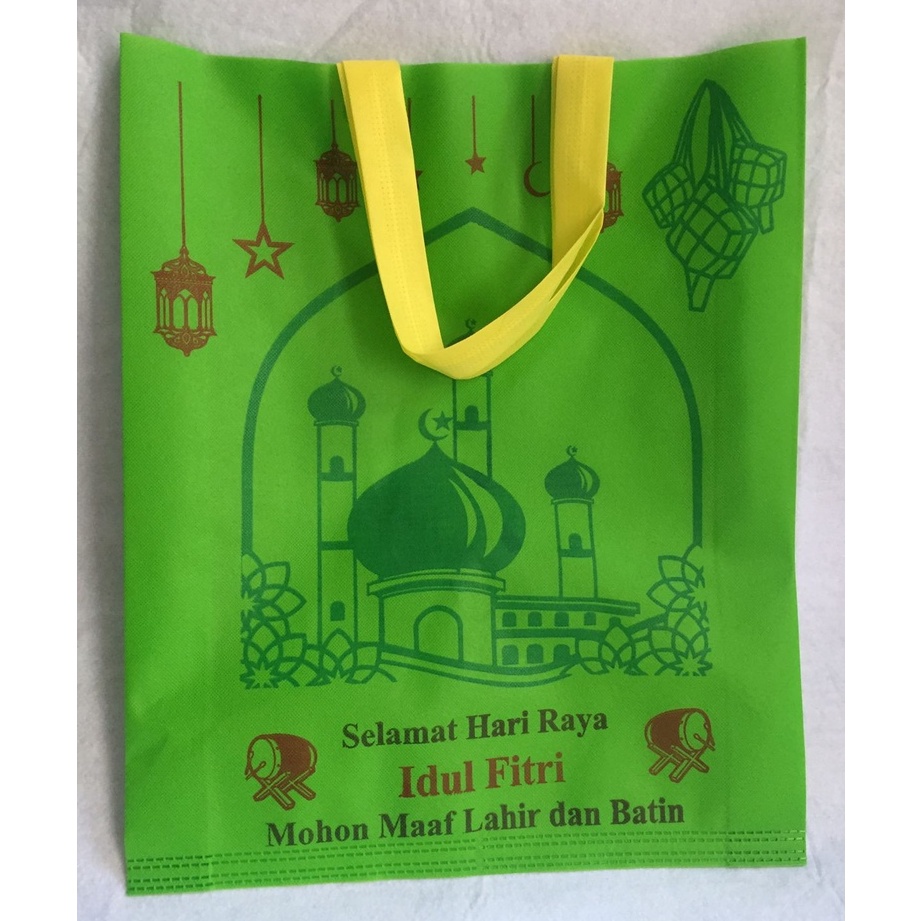 

Goodie Bag Idul Fitri 1 LUSIN Ukuran 38x45x9 cm / Tas Parcel Lebaran / Tas Sembako dan Kue Kering