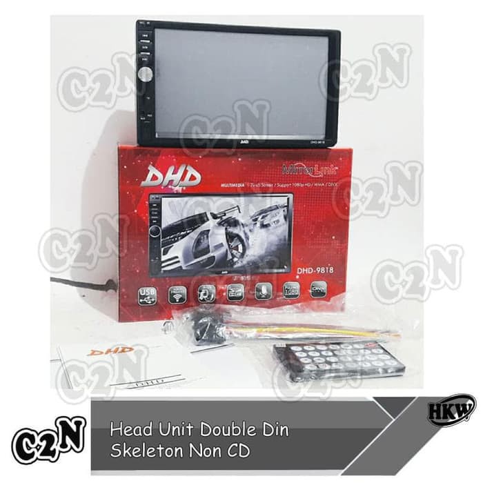 DOUBLE DIN DHD 9818 MIRROR LINK MOBIL KIA RIO - AUDIO & VIDEO MOBIL - AKSESORIS INTERIOR MOBIL