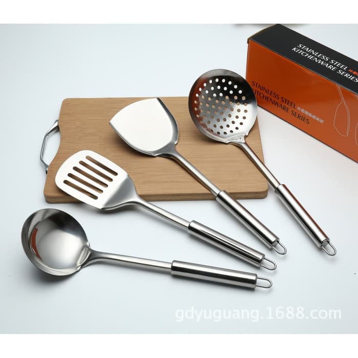 Best Seller!!! Spatula Stainless Steel / Sutil Set 4 Pcs