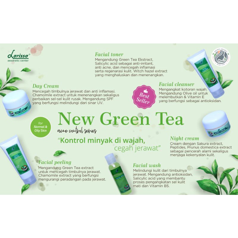 PAKET GREEN TEA EXTRACT ACNE SOLUTION LARISSA