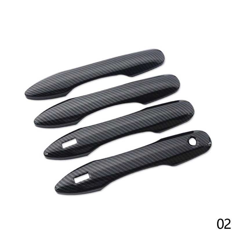 TK 4Pcs/Set Car Door Handle Protective Cover Handle Decoration Modification For Toyota Corolla 2019-2021