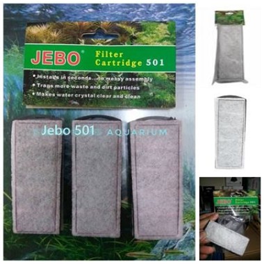 JEBO 501 Hang On Filter Cartridge Refill Pengganti Replacement 1 Pc