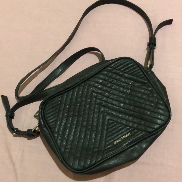 Preloved mango sling black bag original