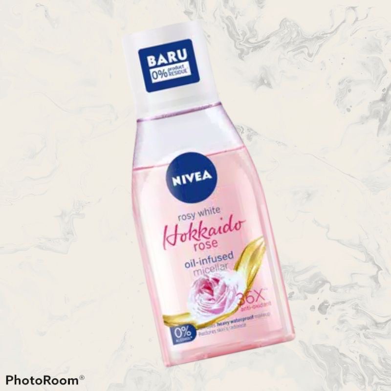 pk - nivea hokkaido rose micellar water 125 ml - air pembersih wajah nivea hokkaido 125 ml