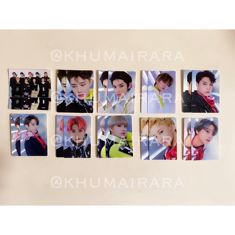 NCT 127 SUPERHUMAN PHOTOCARD STICKER PC  TAEYONG HAECHAN + PC DOYOUNG DEPARTURE