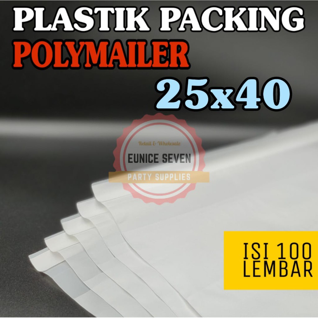 

Plastik Polymailer Putih 25x40 isi 100 Plastik Online Shop