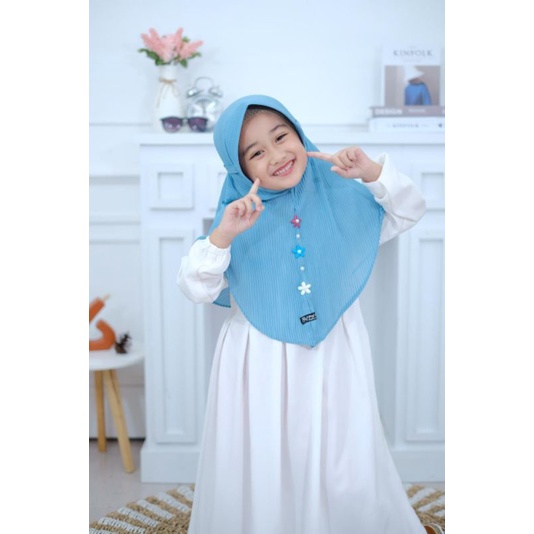 Jilbab Plisket Anak Bergo Pet by alfajril