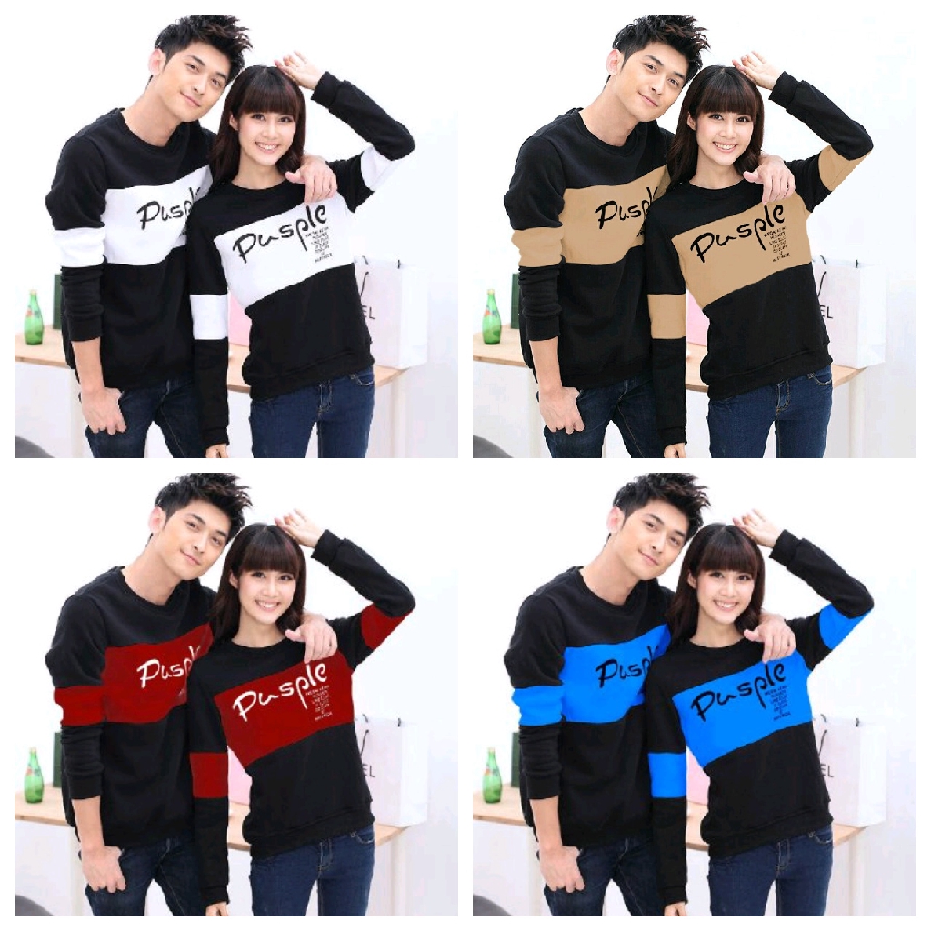 [Cp T-shirt pusple CL] couple baju babyterry varian warna