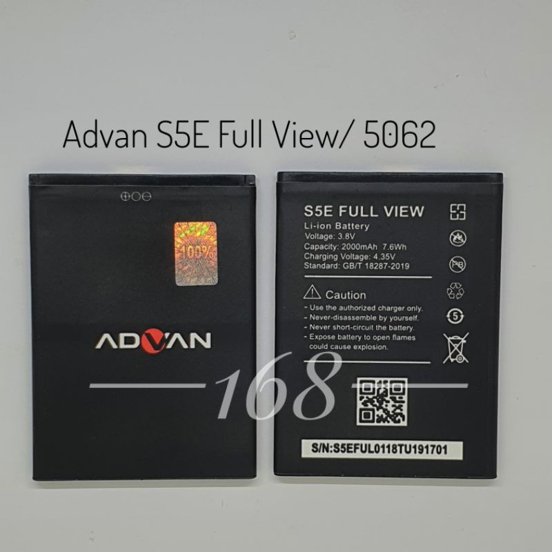 Baterai Batre Advan S5E Full View Batere Battery Advan S5E Full View 5062 Original