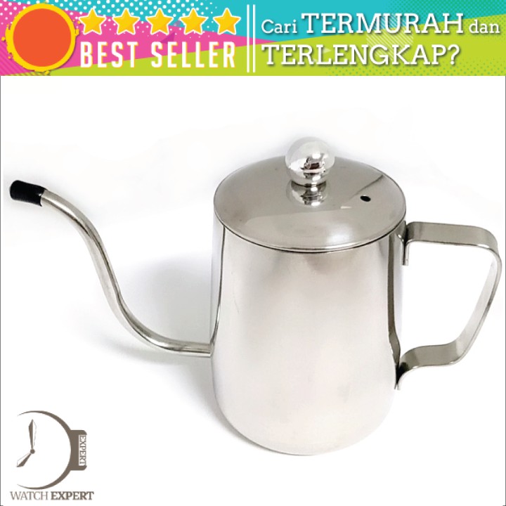 Bisa COD Teko Pitcher Kopi Teh Teapot Drip Kettle Cup Stainless Steel 350ml KORAOU AA0052