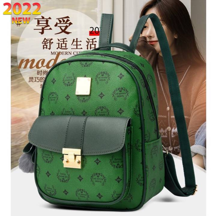 ( 2PC 1KG ) GTBI998876972 New Arrival !!!  Tas  Ransel Wanita Import  Backpack  Terbaru +ASESORIS