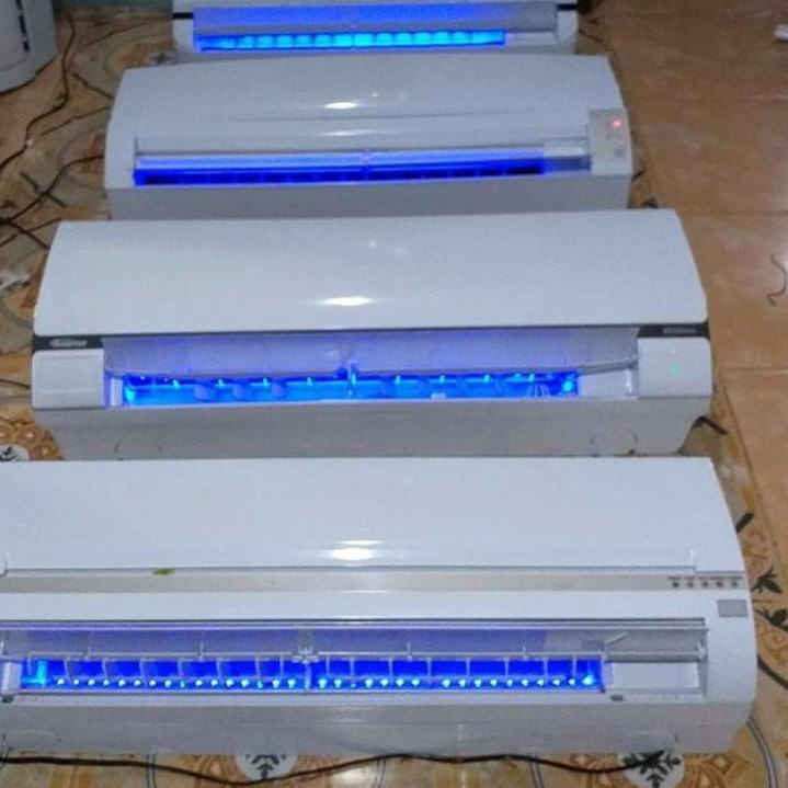  j 006  12 12 kipas angin model ac polos remote lampu led 1pk 1 5pk 2pk mesin original super mulus p