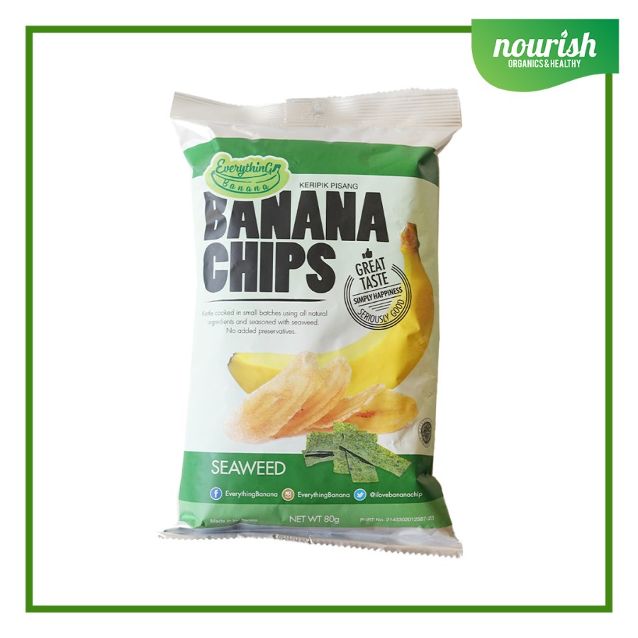 Everything Banana Chips Seaweed 80gr