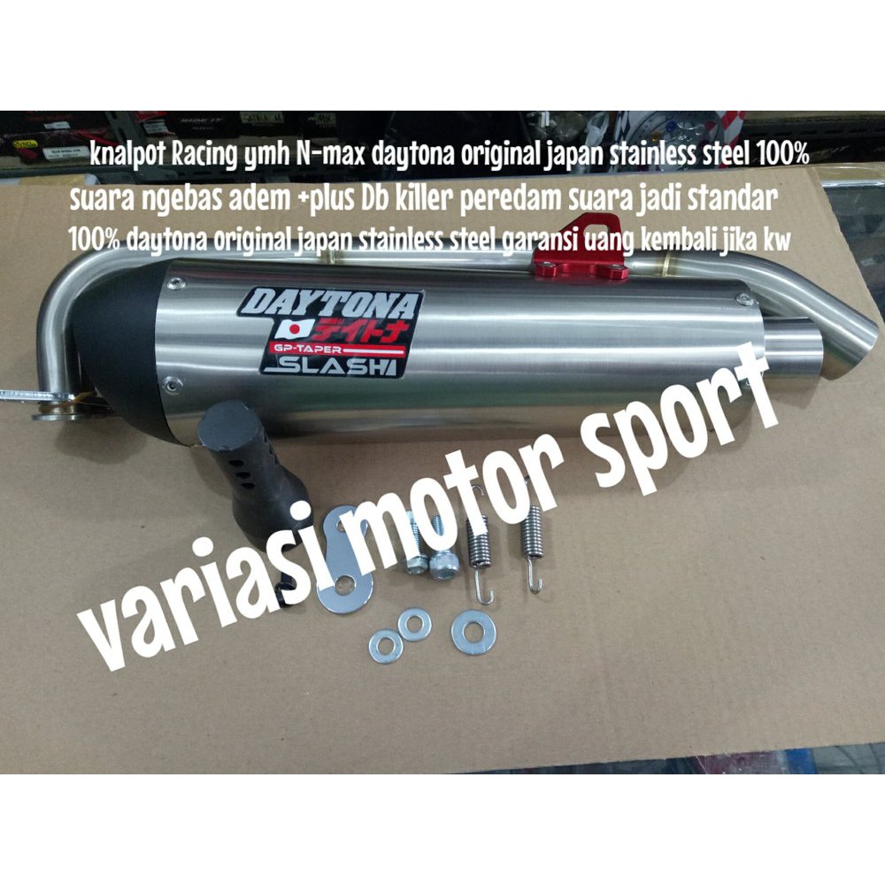 knalpot racing nmax knalpot daytona nmax original plus db bac 91