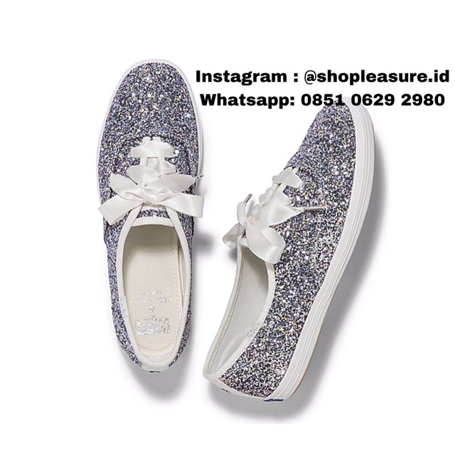 Sepatu keds x katespade kate spade shoes champion glitter original ori asli authentic counter 100%