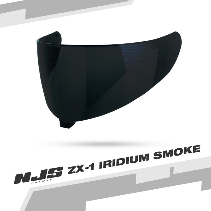 KACA HELM NJS ZX 1 SMOKE VISOR NJS ZX1 ZX-1 VISOR ORIGINAL