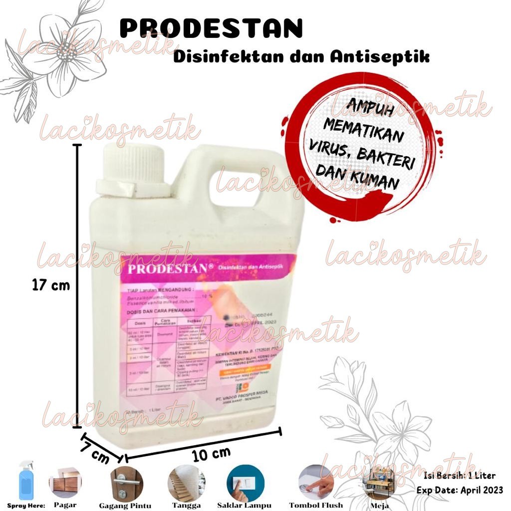 ✨LACIKOSME✨ [PRODESTAN] DESINFEKTAN DAN ANTISEPTIK 1 LITER