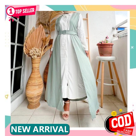 New Gamis Kaftan Wanita Terbaru 2022/Gamis Anggi Kaftan Bahan Katun Rayon Adem/Gamis Wanita Muslimah