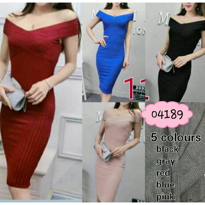 Dress rajut import premium