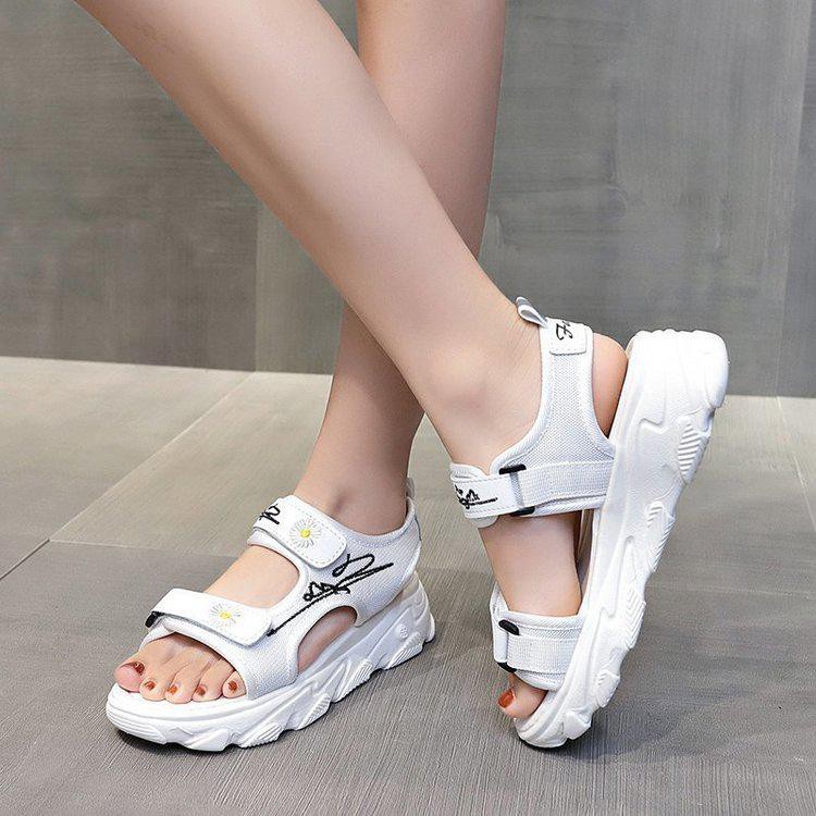 Free Box Sandal Wedges Gunung Wanita Import Sandal Wanita Korea Mode Sepatu Import  NS1832