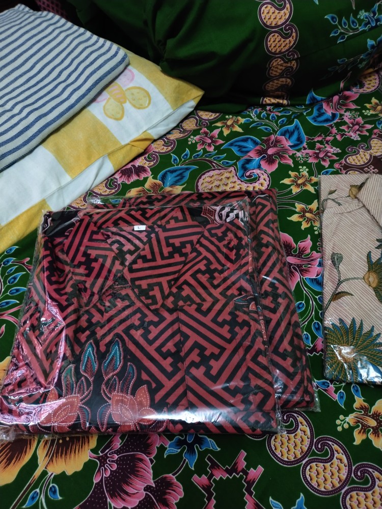 Batik Couple Keluarga Sania Ruffle Ori Ndoro Jowi Dnt Pagar Abang