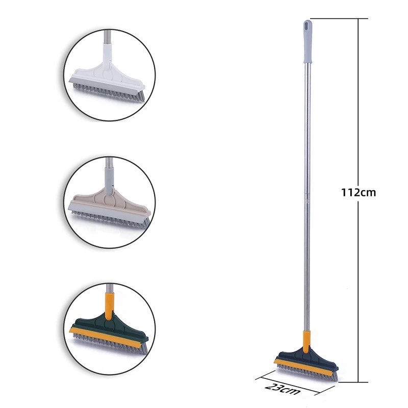 Multipurpose Rotation V-Head Floor Ceramic Tile Brush Groove Corner Broom Scraper