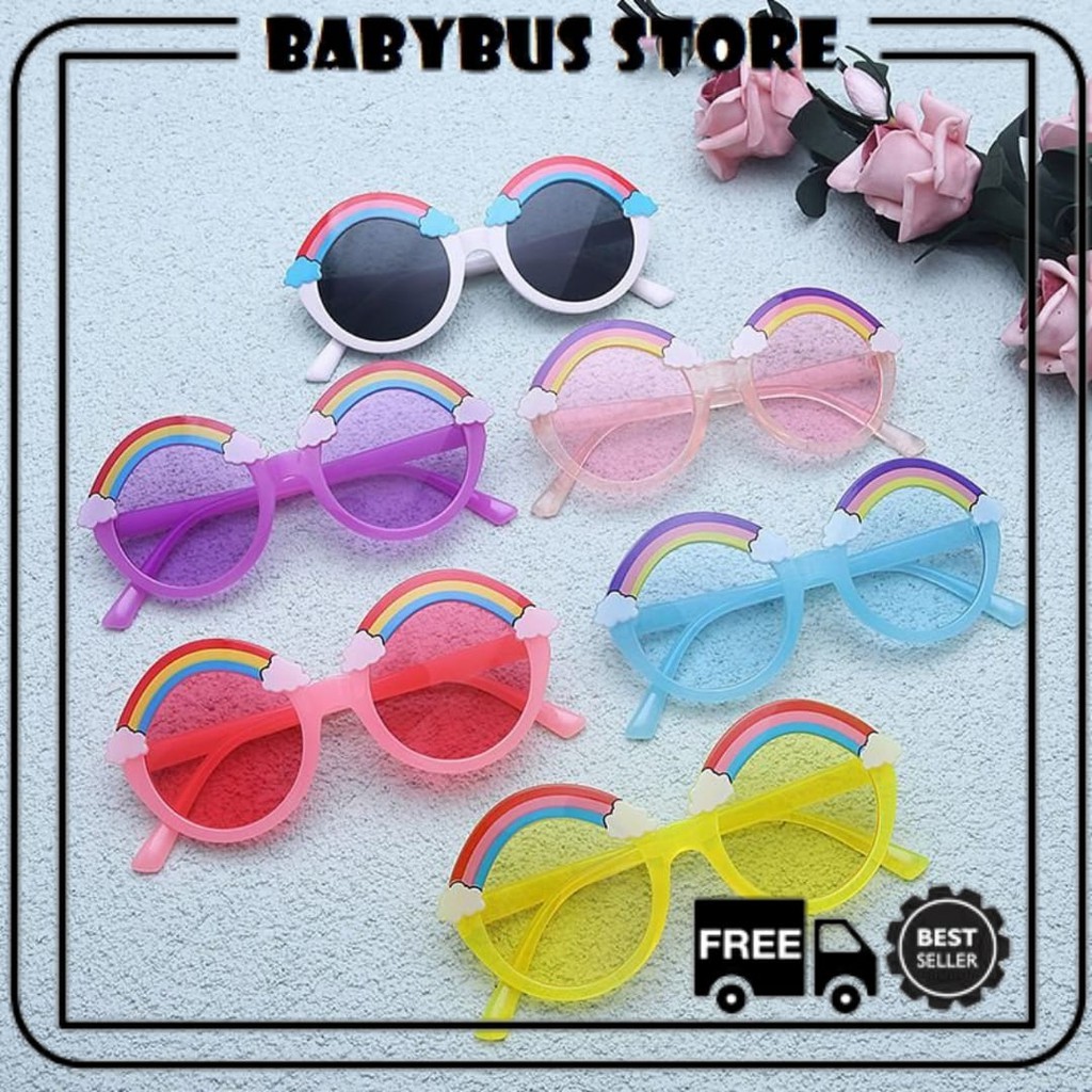 BBS KA-88 Kacamata Anak New Trend/Fashion Anak Unisex Terbaru Model Pelangi/Rainbow High Quality Import Style Korea