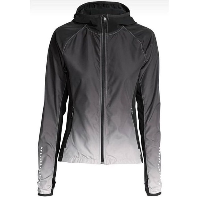 H&M BLACK GREY RUNNING JACKET