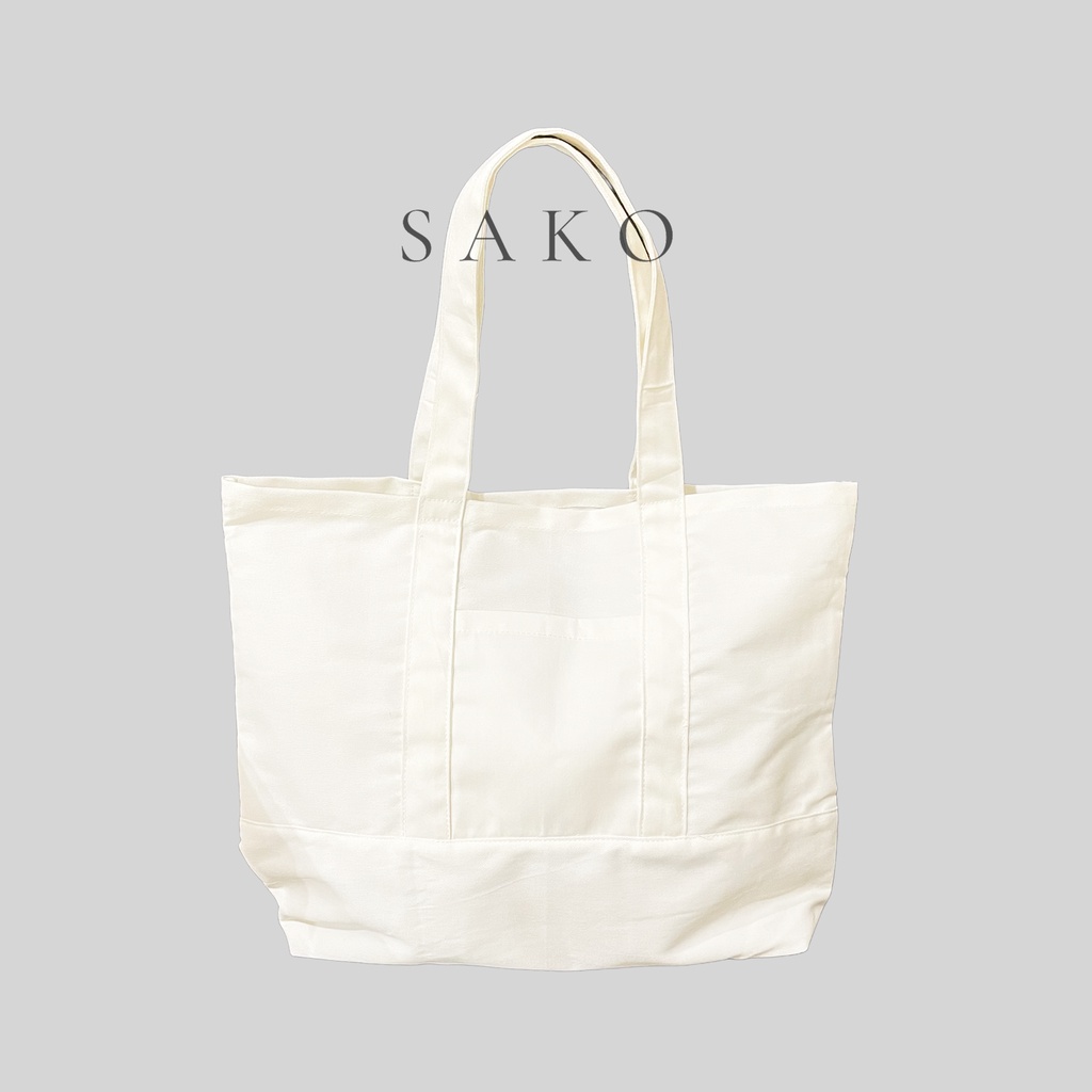 (SAKO) TOTEBAG KANVAS POLOS JAPANESE STYLE