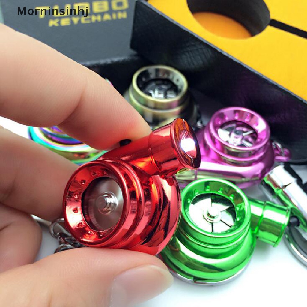 Mornin 1Pc Mini Turbo Turbocharger Spinning Turbin Mobil Interisor Accessorie Keyring id