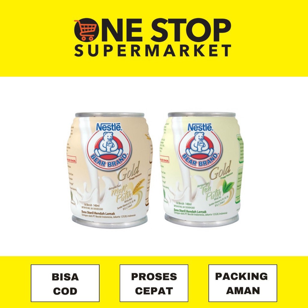 

NESTLE Bear Brand Gold Teh Putih/Malt Putih