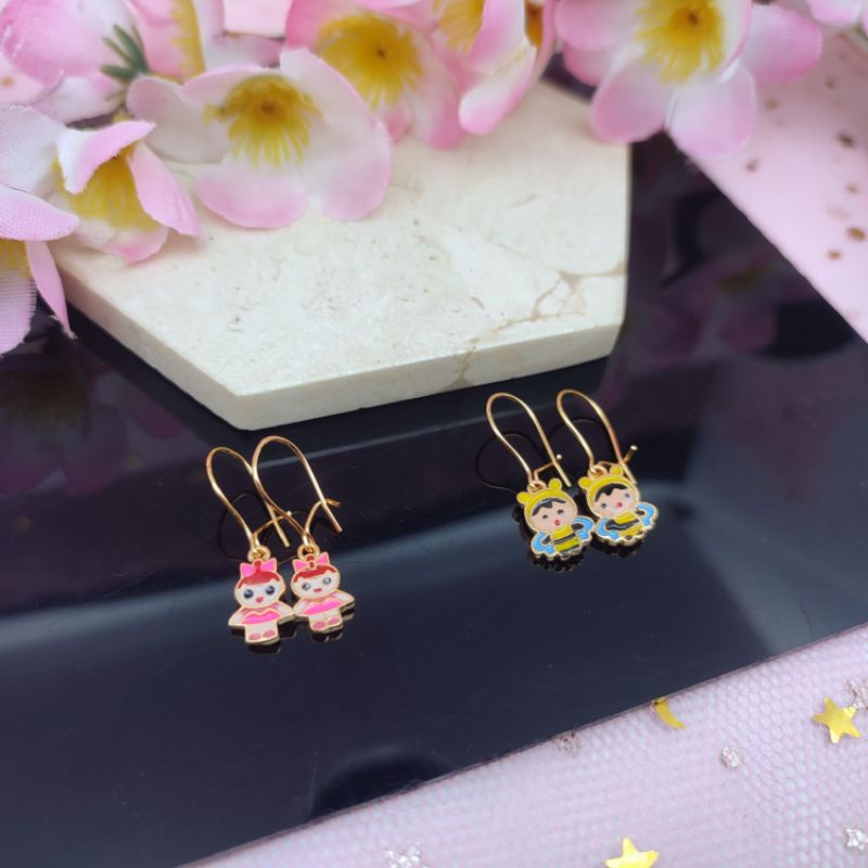 Anting anak yaxiya lapis emas