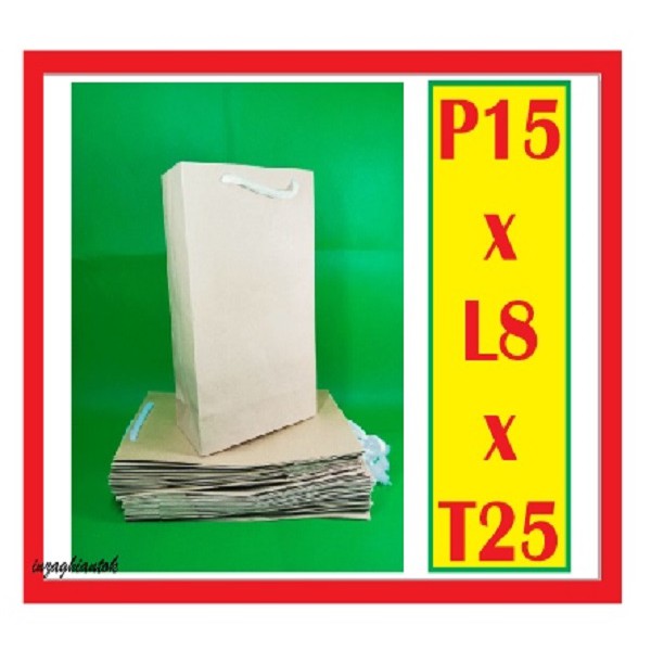 

Tas Souvenir Kotak Kertas Paperbag 15x8x25 Goodie Bag Paper Bag Polos