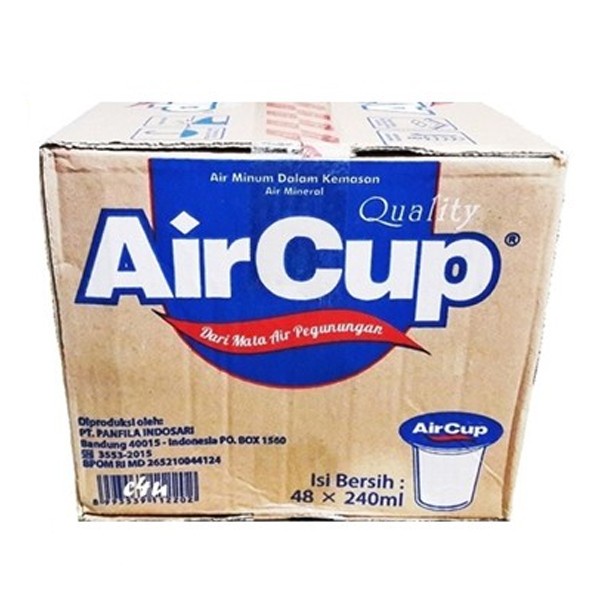 AirCup Air Mineral Kemasan Cup / Gelas [1 Dus / 48 Cup]