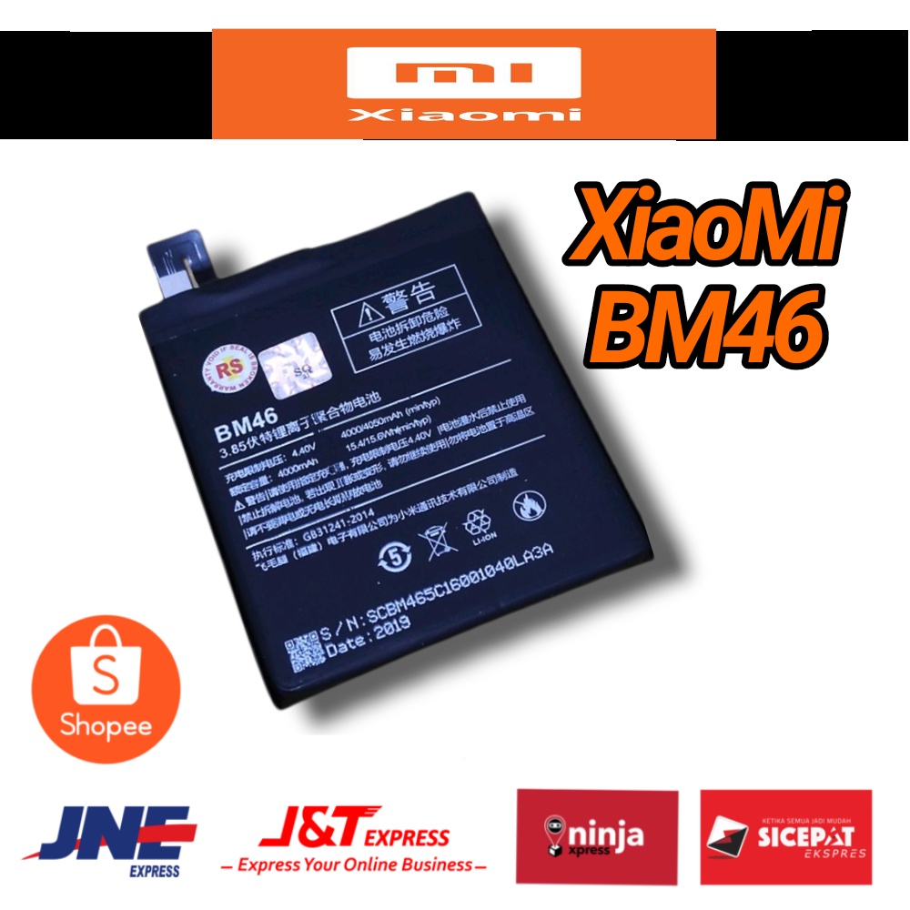 Batre Baterai Battery Xiaomi Redmi Note 3 - Pro Bm46dist