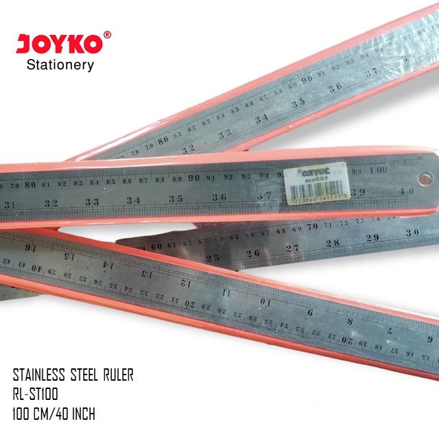 

Penggaris Besi (Stainless Steel Ruler) 100 cm/40 inch