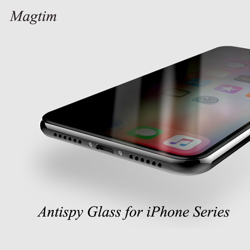 Pelindung Layar Tempered Glass Anti Spy Untuk Iphone 12 11 Pro Max 8 7plus Xs Max Xr