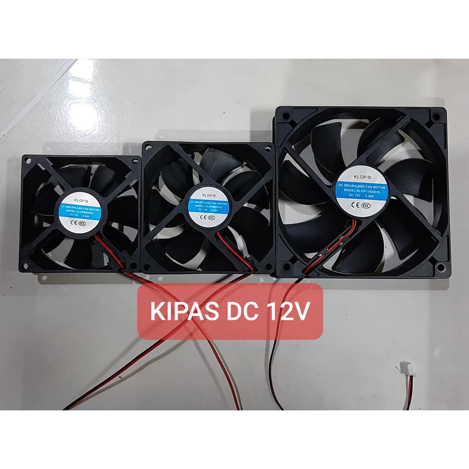 KIPAS DC 12V 12X12 CM