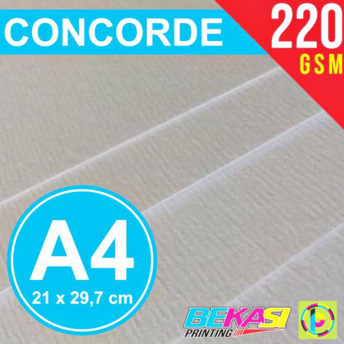 

100%Asli Kertas Karton Concorde 220 Gram A4 (Paper Contour Piagam Sertifikat) Promo Kode 1112