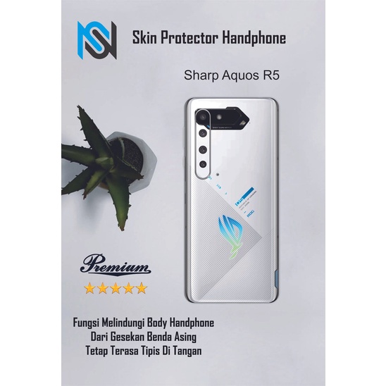 2pcs Garskin HP Sharp Aquos R5 Motif YG - Custom motif via chat