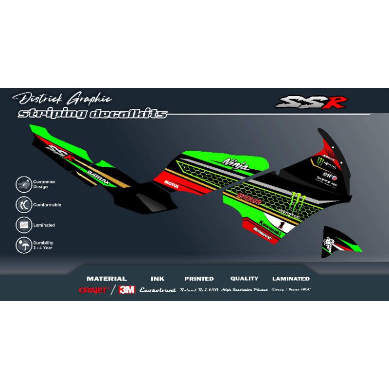 Striping ninja ssr carbon livery
