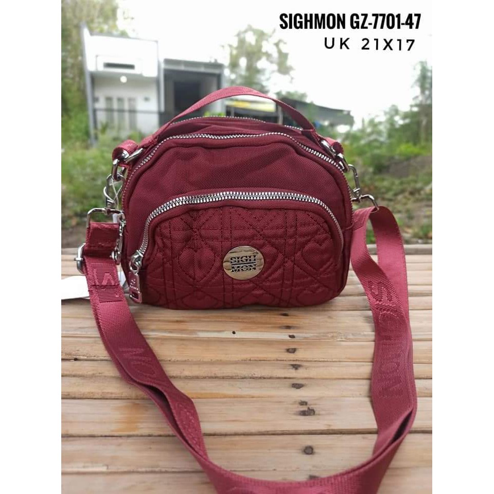 Sighmon Slempang GZ 7701-47 bahan Kanvas Terbaru. Tas selempang wanita Tas Wanita Tas Sighmon Kanvas Sighmon Slempang BEST SELLER.!!!