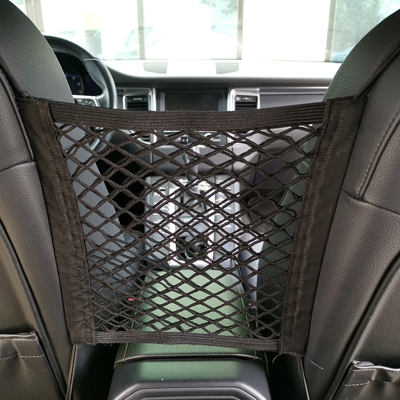Tas Jaring Penyimpanan Dua Lapis Untuk Jok Mobil Universal