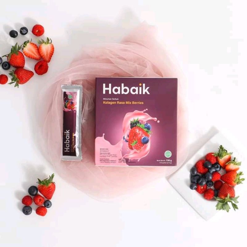 

Habaik minuman collagen kolagen ikan bernutrisi minuman serbuk strawbery