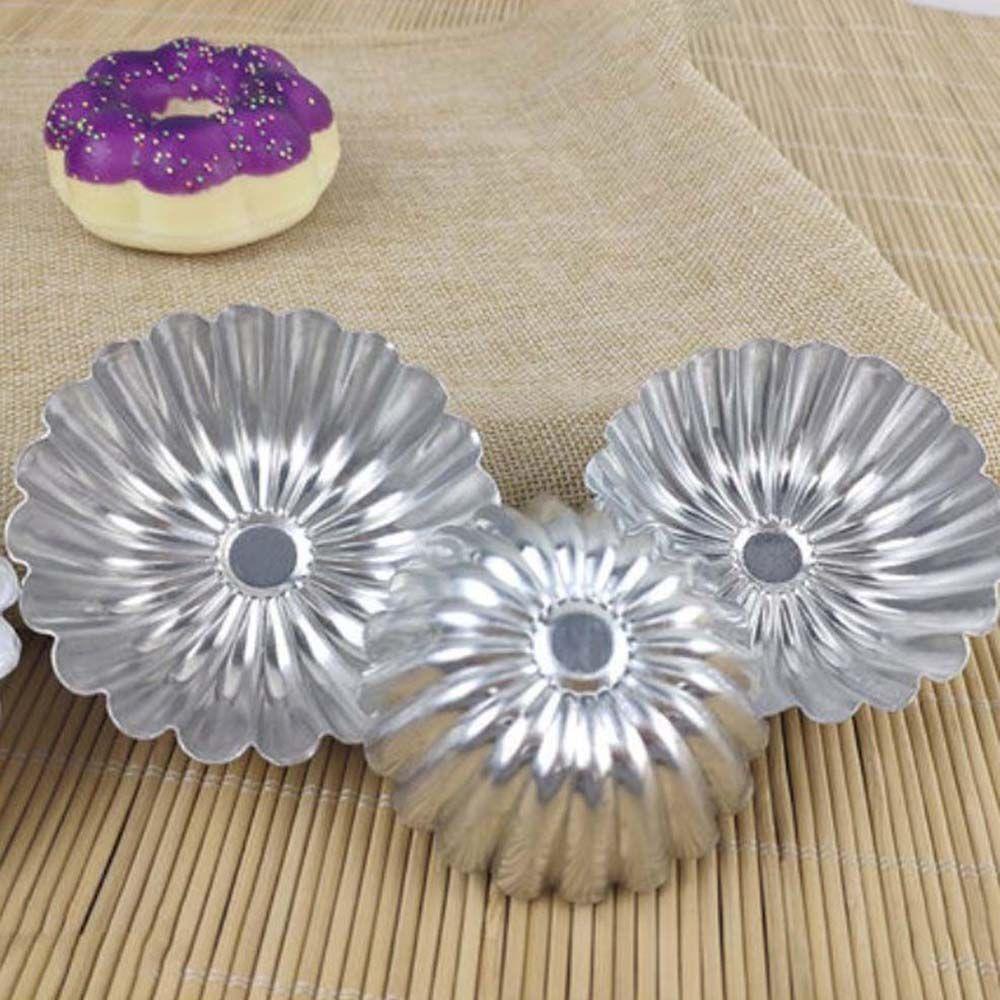 Nickolas1 Cetakan Kue Tart Reusable 25pcs Cookie Pastry Alat Kue Baking Egg Tart Mold
