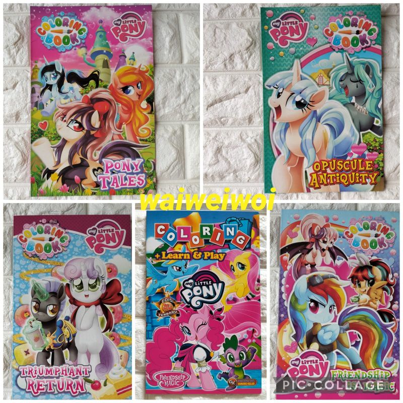Buku Mewarnai Little Pony Hvs Rendom
