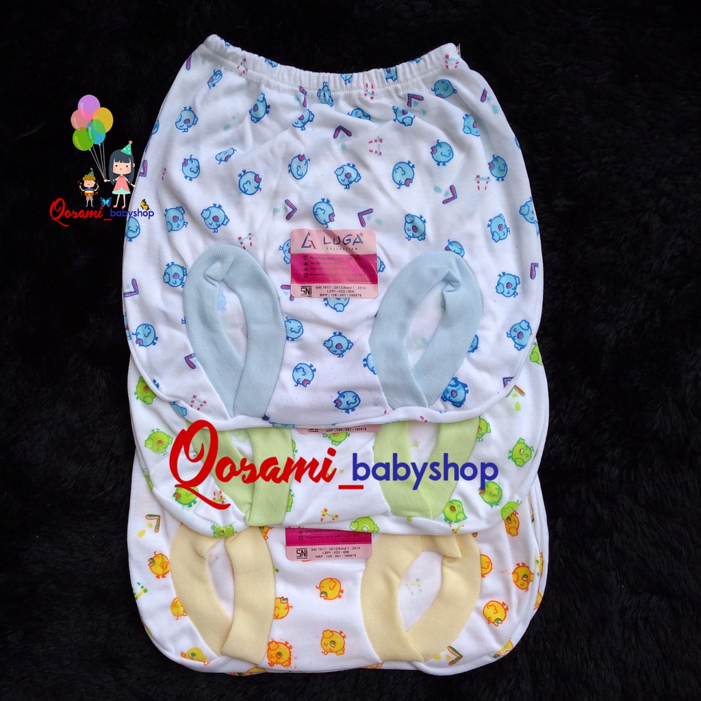 LUGA 3 pcs Celana Pop Bayi Newborn Motif SNI