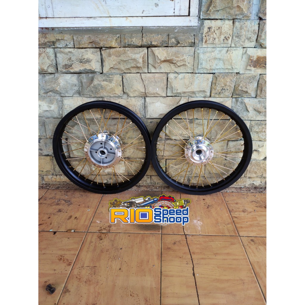 Velg Set Pelek Jari Jari Rx King Ring 17 Tapak Lebar 185/215