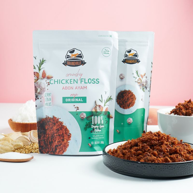 

Grandville abon crunchy Chicken original/abon ayam